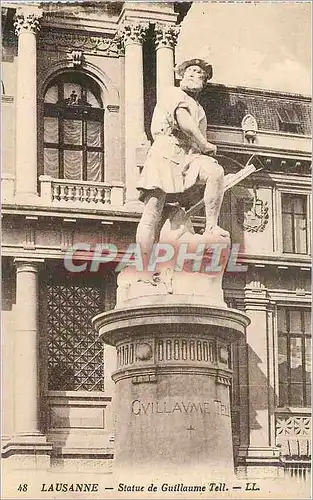 Cartes postalesLAUSANNE- Statue de Gutllaumme Tell