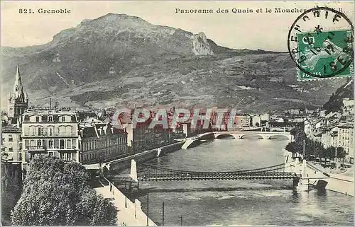 Ansichtskarte AK GRENOBLE-Panorama des Quais et le Moncher de FR