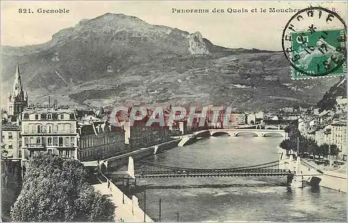 Cartes postales GRENOBLE-Panorama des Quais et le Moncher de FR