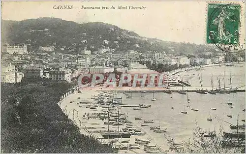 Ansichtskarte AK CANNES-Panorama pris du Mont Chevalier