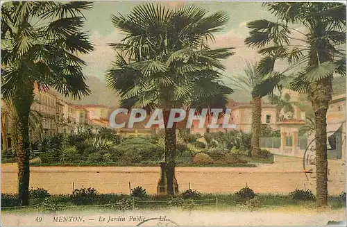 Cartes postales MENTON-Le jardin Public-LL