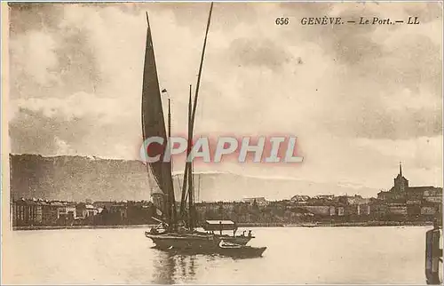 Cartes postales GENEVE-Le Port-LL Bateau