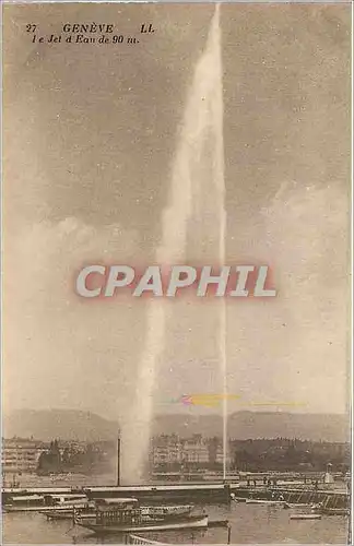 Cartes postales GENEVE-Le Jet d'Eau de 90m