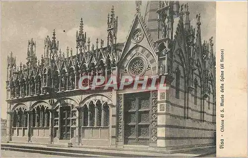 Cartes postales PISA- Chiesa dl S. Maria della Spina (dl fianco)