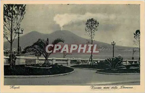 Ansichtskarte AK Napoli-Vesuvio visto dolla Litoranea