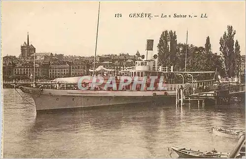 Cartes postales GENEVE-La Suisse-LL Bateau