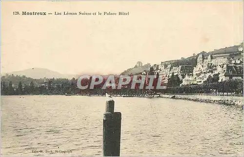 Cartes postales MONTREUX-Lac Leman Suisse et le Plalace Hotel
