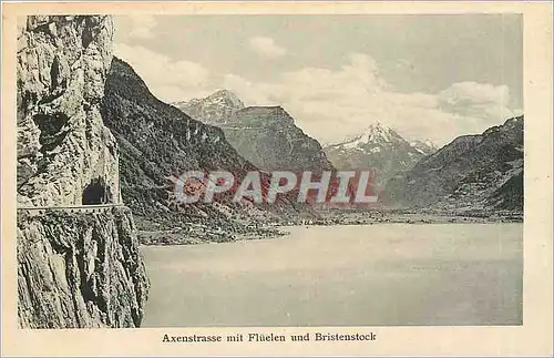 Cartes postales Axenstrasse mit Fluelen und Bristenstock