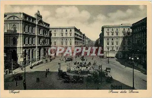 Cartes postales Napoli-Piazza della Borsa