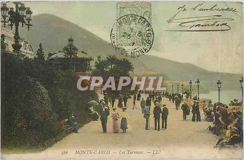 Cartes postales MONTE CARLO-Les Terrases-LL