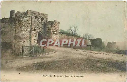 Cartes postales PROVINS-La Porte St-Jean-cote Exterieur