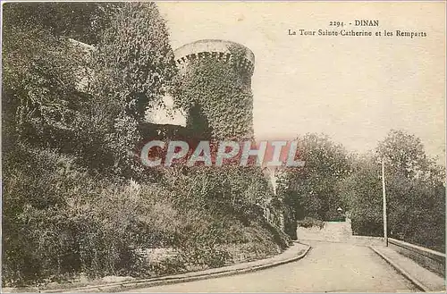 Cartes postales DINAN-La Tour Sainte catherine et les Remparts