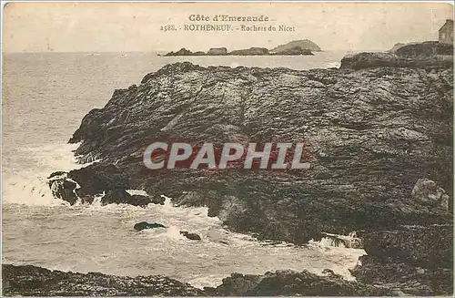 Cartes postales COTE D'EMERAUDE-Rochers du Nicet