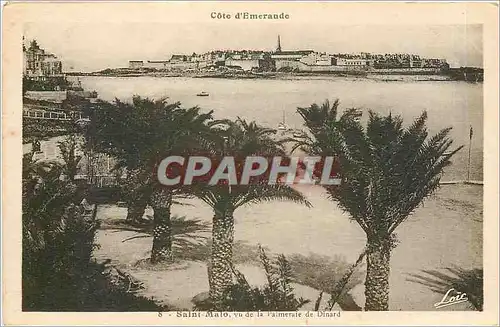 Cartes postales SAINT MALO  vu de la Palmeraie de Dinard