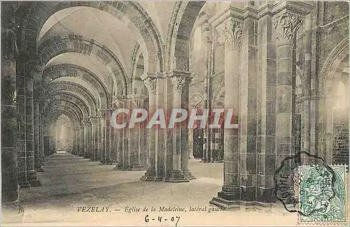 Ansichtskarte AK VEZELAY- EGLISE DE LA MADELEINE LATERAL GAUCHE