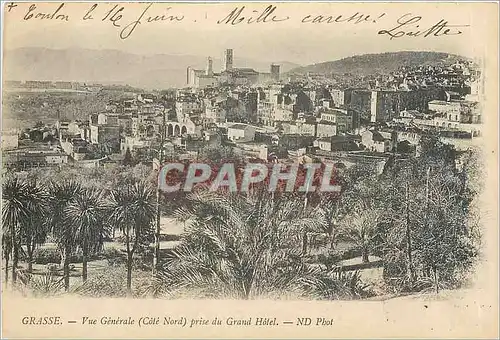 Ansichtskarte AK GRASSE-Vue generale(Cote Nord)prise du Grand Hotel-ND