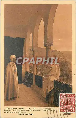 Cartes postales Pierre arguetant-Des Colonnes muettes�Des corps aussi enveloppeque les ames�on cause�mais les pa