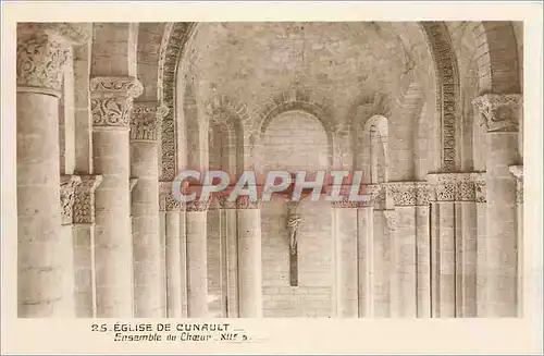 Cartes postales EGLISE DE CUNAULT-Ensemble du Choeur XII eme s