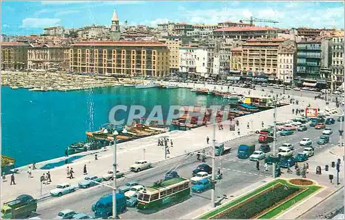 Moderne Karte MARSEILLE-Le vieux Port