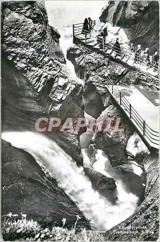 Moderne Karte Lauterbrunnen Trummelbach