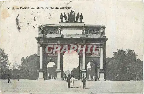 Ansichtskarte AK arc de triomphe du Carroussel Paris