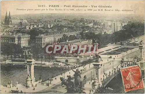 Ansichtskarte AK PARIS-PONT Alexandre-Vue generale