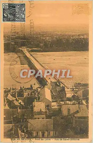 Cartes postales NEVERS-Pont de Loire-vue de Saint Antoine
