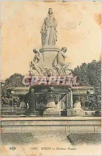 Cartes postales NIMES La Fontaine Pradier