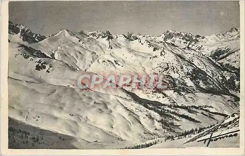 Ansichtskarte AK SERRE-CHEVALLIER(2483M) La pointe de Cucumelle Aiguilles d'avres et villade de Frejus