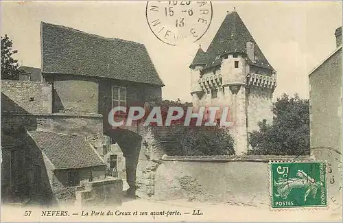 Ansichtskarte AK NEVERS-La Porte du Croux  et son avant porte