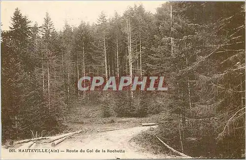 Cartes postales HAUTE VILLE(AIN)-Route du ol de la Rochette