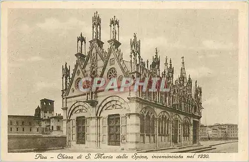 Ansichtskarte AK PISA-Chiesa di S Maria della Spina  incominciata nel1230