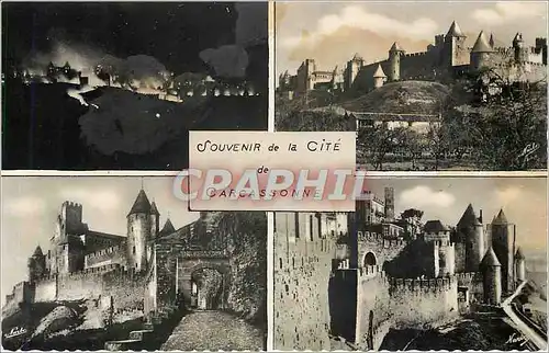 Cartes postales SOUVENIR de la Cite de CARCASSONNE