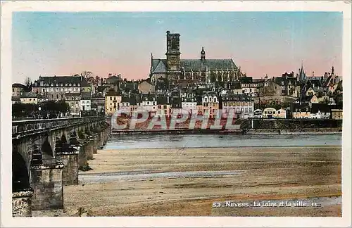 Cartes postales moderne Nevers La Loire et la ville