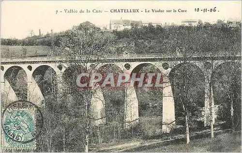 Cartes postales Vallee de la Cure-CHATELLUX-Le Viaduc sur la Cure