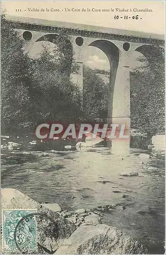 Ansichtskarte AK Vallee de la Cure-CHATELLUX-Le Viaduc sur la Cure