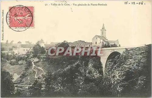 Cartes postales Vallee de la Cure-Vue generale de Pierre-Perthuis