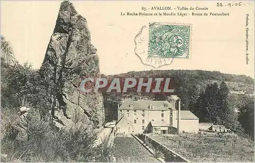 Ansichtskarte AK AVALLON  Vallee du Cousin Un Coin pittoresque La roche pointue et le Moulin Leger Route de Ponta