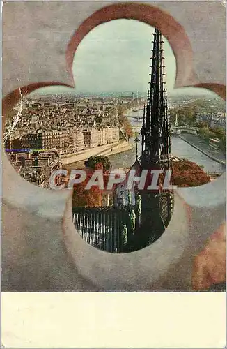 Cartes postales moderne PARIS Vu des tours de Notre Dame