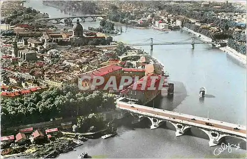 Moderne Karte Vue aerienne sur TOULOUSE