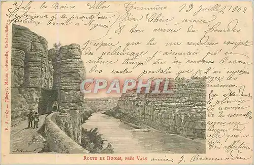 Cartes postales ROUTE DE RUOMS PRES VALS