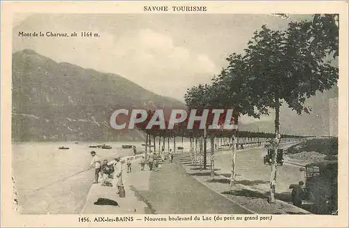 Cartes postales AIX-LES BAINS-Nouveau Boulevard du Lac(du petit au grand port)