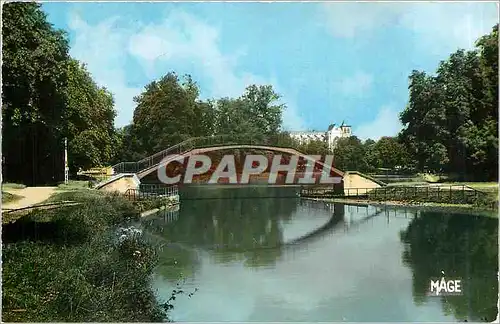 Cartes postales moderne CHALONS-SUR MARNE-La passerelle du jard