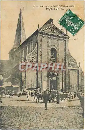 Cartes postales BOULOGNE SUR MER-L'Eglise St Nicolas