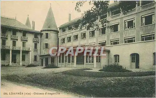 Cartes postales LOMPNES(Ain)-Chateau d'Angeville