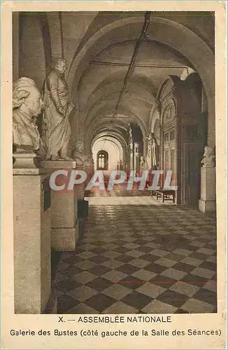 Ansichtskarte AK ASSEMBLEE NATIONALE-Galerie des Bustes (cote gauche de la Salle des Seances)
