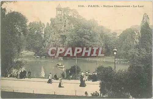 Ansichtskarte AK PARIS-Buttes Chaumont-le lac