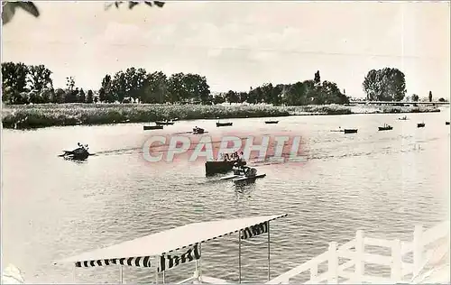 Moderne Karte VICHY-Canotage sur lallier Pedalo Canoe