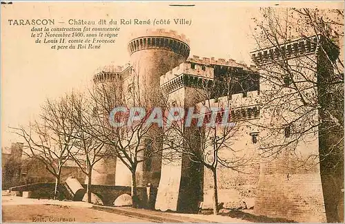 Cartes postales TARASCON-Chateau dit du Roi Rene(cote Ville)