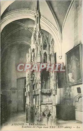 Cartes postales AVIGNON-La Cathedrale  Tombeau du pape Jean XXII(XIVeme siecle)